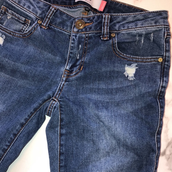 CABI skinny #5087 distressed medium wash jeans denim casual - Picture 7 of 16